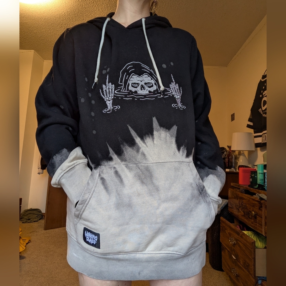 Lurking Class Drowning Skeleton Hoodie